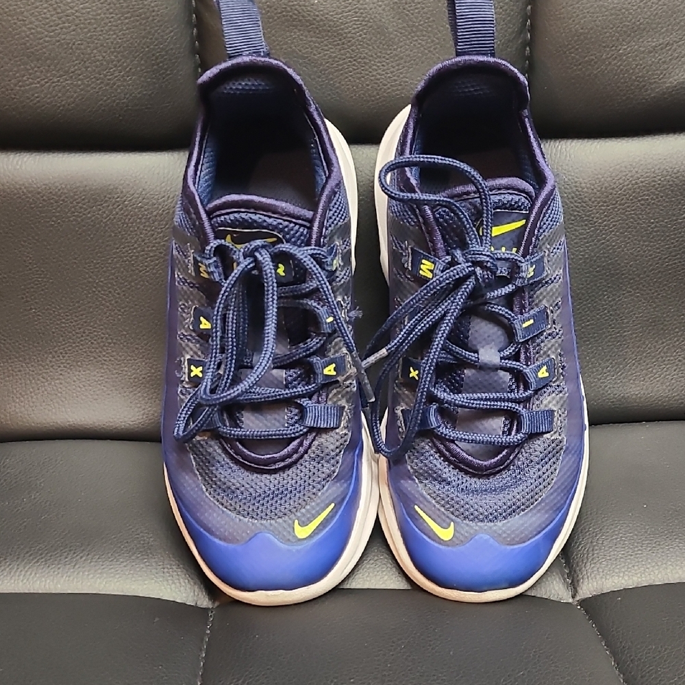 Navy and Yellow Athletic Sneakers